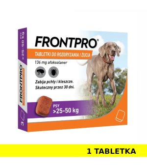 FRONTPRO XL (25 - 50kg) - Tabletka na kleszcze 1szt.