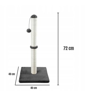 GACZOO Drapak dla kota ciemnoszary 40x40x27cm