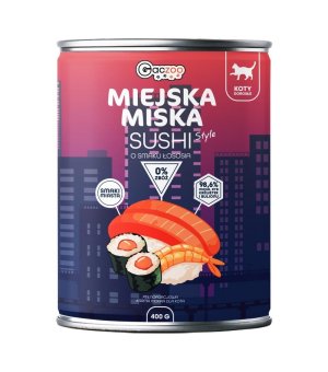 GACZOO Miejska Miska karma mokra dla kota Sushi 400g
