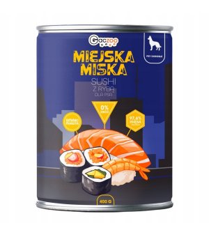  GACZOO Miejska Miska karma mokra dla psa Sushi 400g