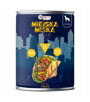 GACZOO Miejska Miska karma mokra dla psa Kebab Jagnięcy 400g