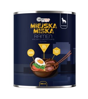 GACZOO Miejska Miska karma mokra dla psa Ramen 800g