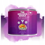 GACZOO Miejska Miska karma mokra dla kociąt Kotleciki Jagnięce 185g