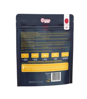 GACZOO Mijska Miska karma sucha dla psów dorosłych Stek Wołowina L/XL 2kg
