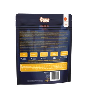 GACZOO Mijska Miska karma sucha dla psów dorosłych Ramen Kaczka M/L 2kg
