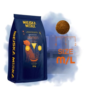 GACZOO Mijska Miska karma sucha dla psów dorosłych Ramen Kaczka M/L 20kg