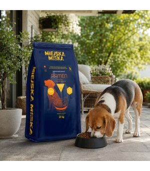 GACZOO Mijska Miska karma sucha dla psów dorosłych Ramen Kaczka M/L 20kg
