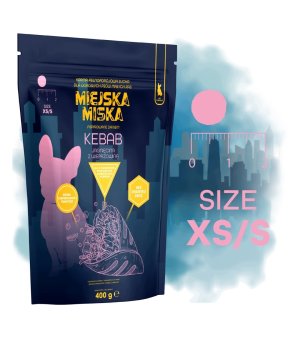GACZOO Mijska Miska karma sucha dla psów dorosłych Kebab Jagnięcina XS/S 400g