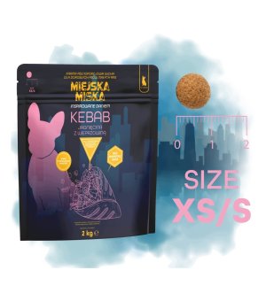 GACZOO Mijska Miska karma sucha dla psów dorosłych Kebab Jagnięcina XS/S 2kg