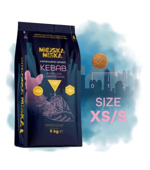 GACZOO Mijska Miska karma sucha dla psów dorosłych Kebab Jagnięcina XS/S 9kg