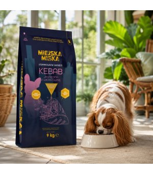 GACZOO Mijska Miska karma sucha dla psów dorosłych Kebab Jagnięcina XS/S 9kg