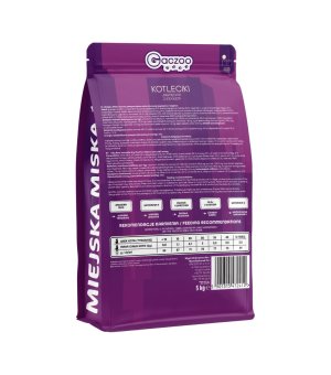 GACZOO Mijska Miska karma sucha dla kociąt Kotleciki Jagnięce XS/S 5kg