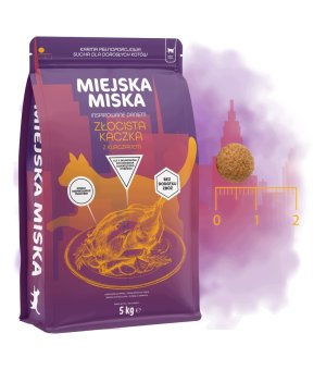 GACZOO Mijska Miska karma sucha dla dorosłych kotów Kaczka Złocista XS/S 5kg