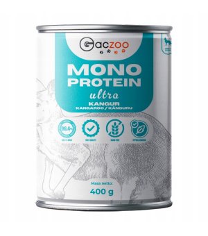 GACZOO Monoproteinowa karma mokra Ultra Light dla psa Kangur 400g
