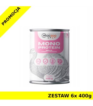 GACZOO Monoproteinowa karma mokra dla szczeniąt Indyk ZESTAW 6x 400g