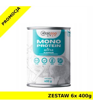 GACZOO Monoproteinowa karma mokra Ultra Light dla psa Kangur ZESTAW 6x 400g