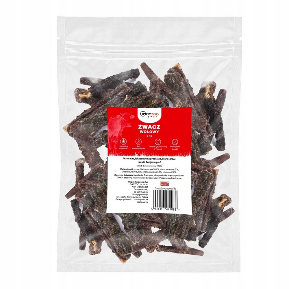 GACZOO Żwacz Wołowy 1kg