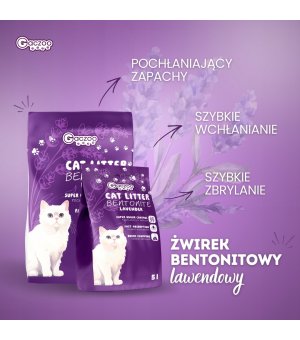 GACZOO Żwirek bentonitowy Compact Lawenda 25L