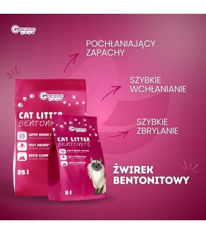 GACZOO Żwirek bentonitowy Compact 25L