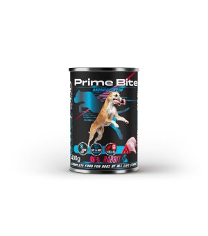 GAME DOG mokra karma dla psa Prime Bite Rabbit - Królik z Maliną 400g