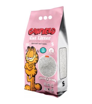 GARFIELD ŻWIREK BENTONIT DLA KOTA, BABY POWDER 5L