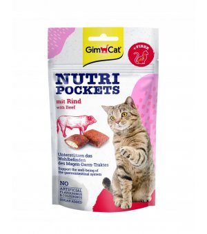 GimCat Nutri Pocket With Beef - wołowina 60g 