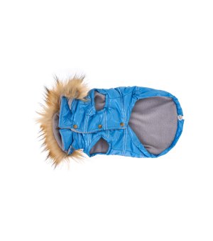 Glam&Rock Puppy Kurtka z Kapturem ALASKA 50cm - niebieska