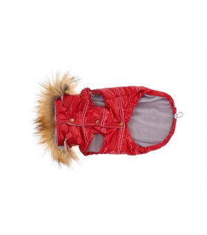 Glam&Rock Puppy Kurtka z Kapturem ALASKA 50cm - czerwona
