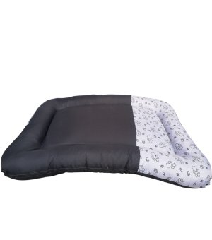 Glam&Rock Puppy Legowisko Ponton 130x90x16 grafit w czarne łapki