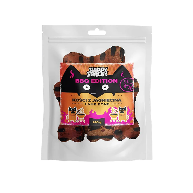 HAPPY SNACKY BBQ Kości z Jagnięciną 240g
