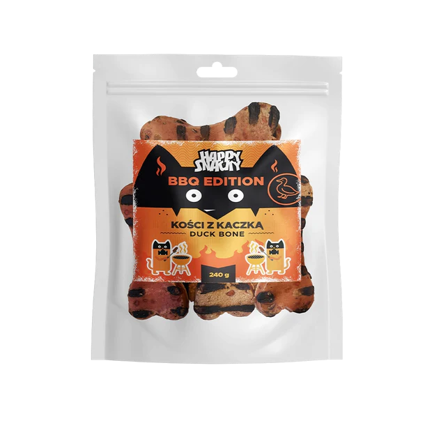 HAPPY SNACKY BBQ Kości z Kaczką 240g