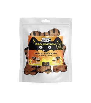 HAPPY SNACKY BBQ Kości z Królikiem 240g