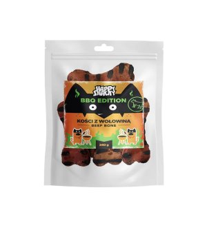 HAPPY SNACKY BBQ Kości z Wołowiną 240g