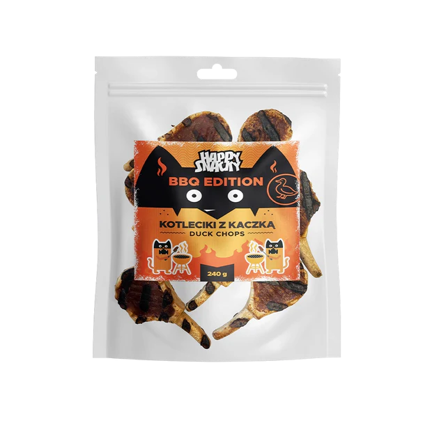 HAPPY SNACKY BBQ Kotleciki z Kaczką 240g