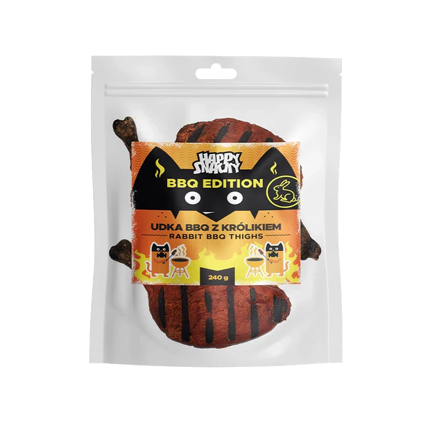 HAPPY SNACKY BBQ Udka z Królikiem 240g