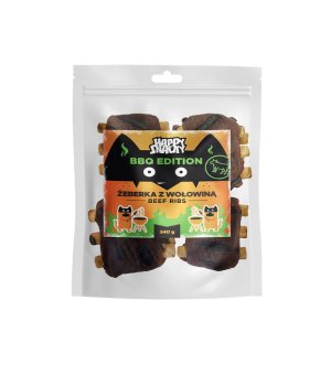 HAPPY SNACKY BBQ Żeberka z Wołowiną 240g