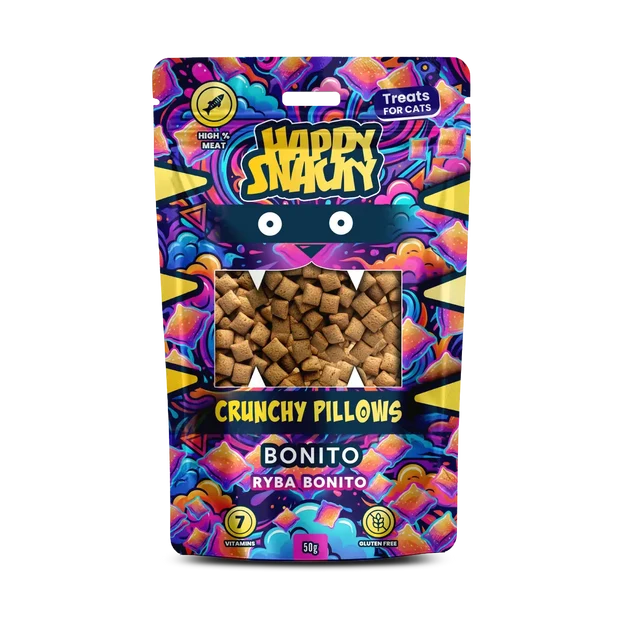 Happy Snacky Crunchy Pillows przysmak dla kota Bonito 50g
