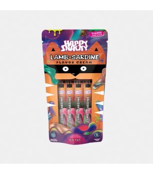 HAPPY SNACKY Krem dla kota Jagnięcina z Sardynką 4x 10g