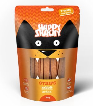 HAPPY SNACKY Paski z Królika 80g