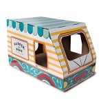 Harper and Bone Kartonowy Domek z drapakiem dla kota - Auto