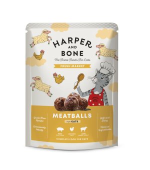 Harper and Bone mokra karma dla kotów Fresh Market - klopsiki w sosie 85g
