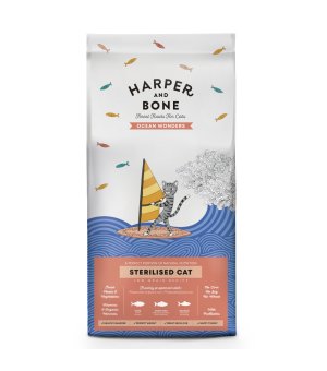 Harper and Bone sucha karma dla kotów sterylizowanych - łosoś z tuńczykiem - Ocean Wonders 2kg