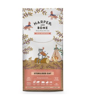 Harper and Bone sucha karma dla kotów sterylizowanych - wieprzowina z łososiem - Wild Mountain  2kg