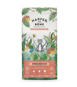 Harper and Bone sucha karma dla kotów sterylizowanych - kurczak z indykiem - Flavours of the Farm 2kg