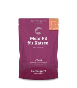 Herrmann`s Manufaktur karma mokra dla kotów dorpsłych Pferd - Konina 100g