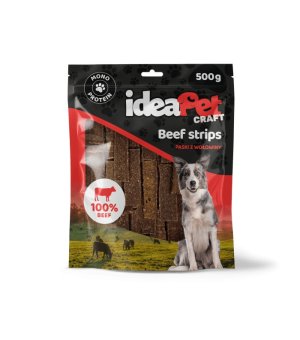 ideaPet Craft Beef Strips - paski z wołowiny 500g