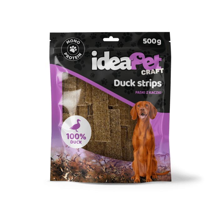 ideaPet Craft Duck Strips - paski z kaczki 500g