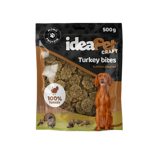 ideaPet Craft Turkey Bites - klopsiki z indyka 500g