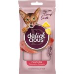 ideaPet Delickcious kremowe przysmaki dla kotów Kurczak z Ananasem 4x 15g
