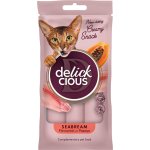 ideaPet Delickcious kremowe przysmaki dla kotów Morlesz / Dorada z Papają 4x 15g KRÓTKI TERMIN: 30.07.2026